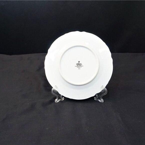 Mikasa VERSAILLES 9344 Bread Side Plate 6.75 In Pink Roses Silver Trim - Picture 4 of 7